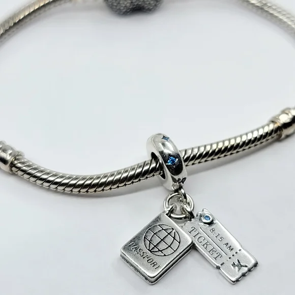 Charm Sterling Silver 925 ticket and passport - Picture 3 of 4